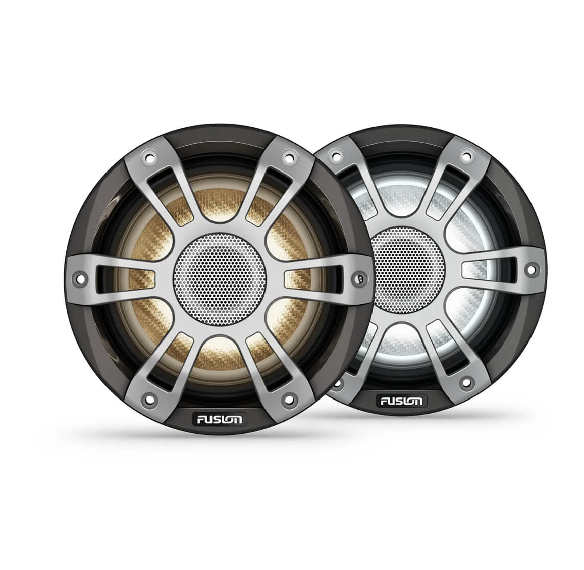 Garmin Fusion Signature Series 3i Marine Speakers 6.5" 230-watt CRGBW Coaxial Sports Grey Marine Speakers Pair
