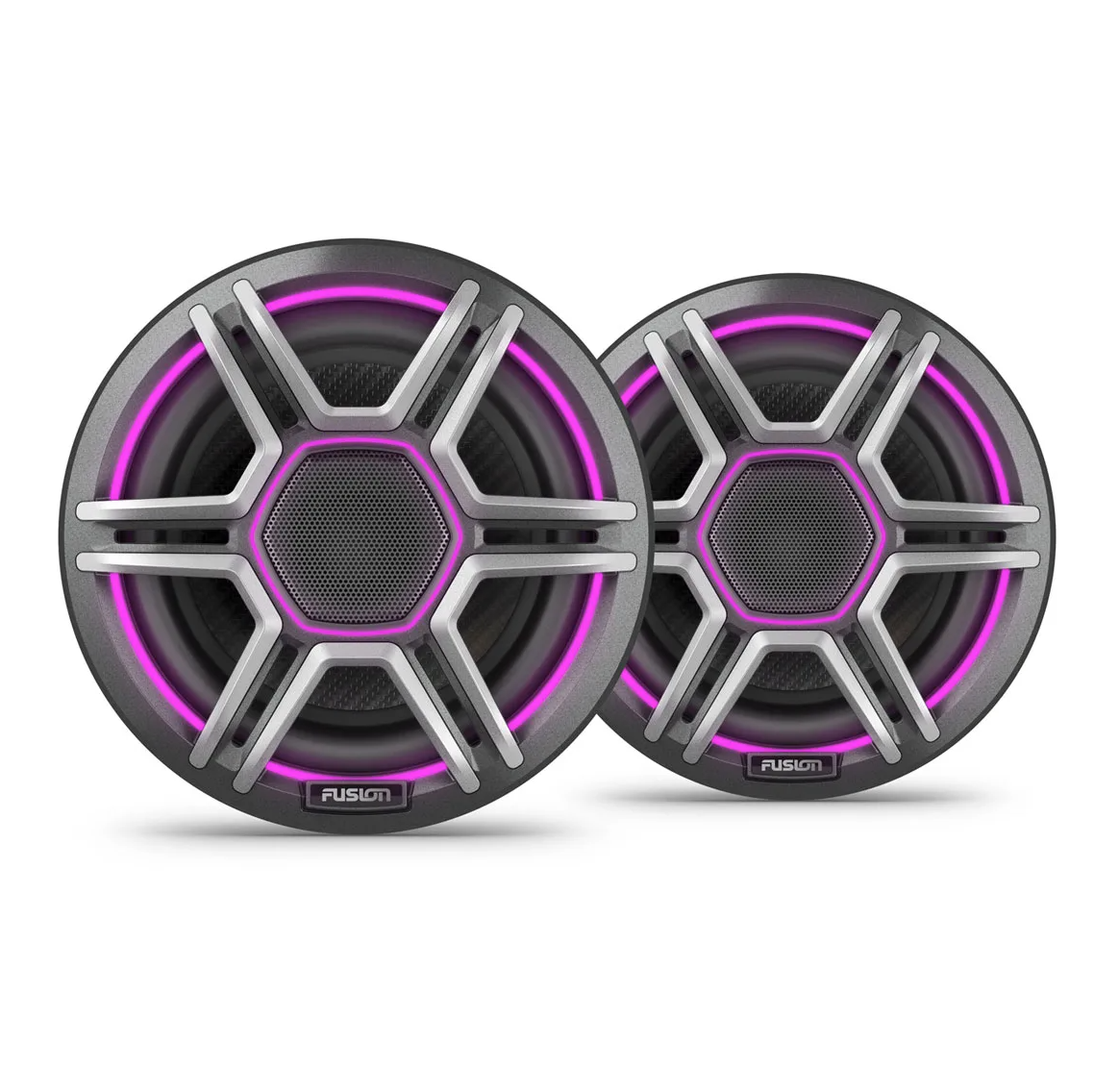 Garmin Fusion Apollo Speakers 6.5" LED Marine Speakers with Sports Grey Grilles