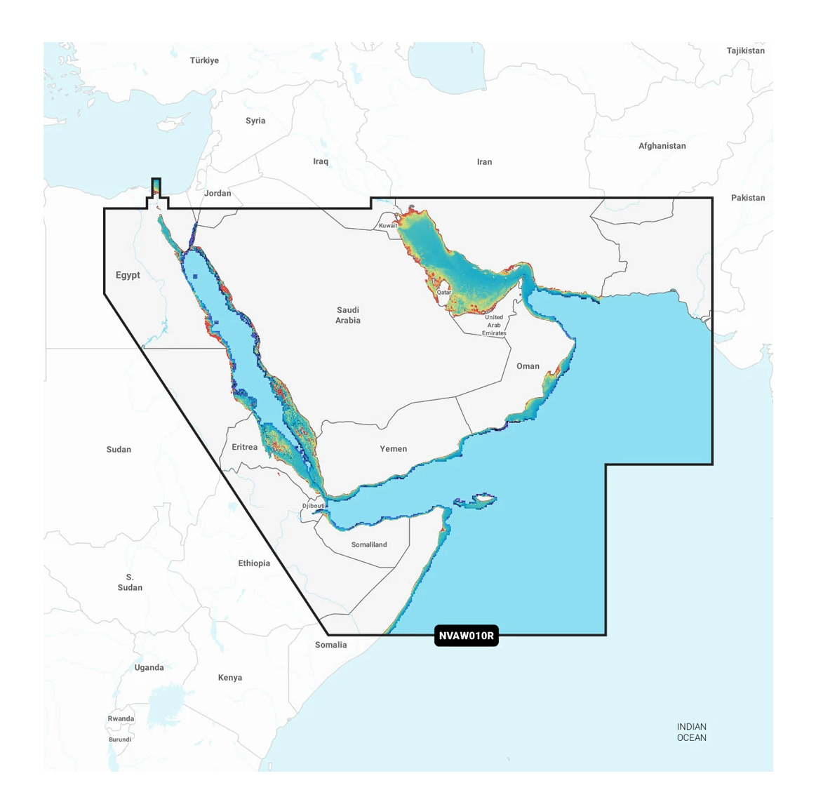 Garmin The Gulf & Red Sea Marine Charts Navionics Vision+