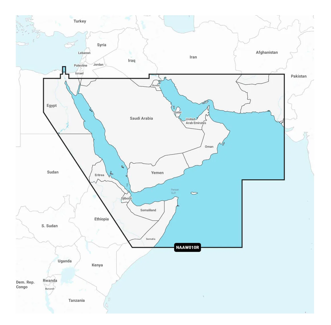 Garmin The Gulf & Red Sea Marine Charts Navionics+