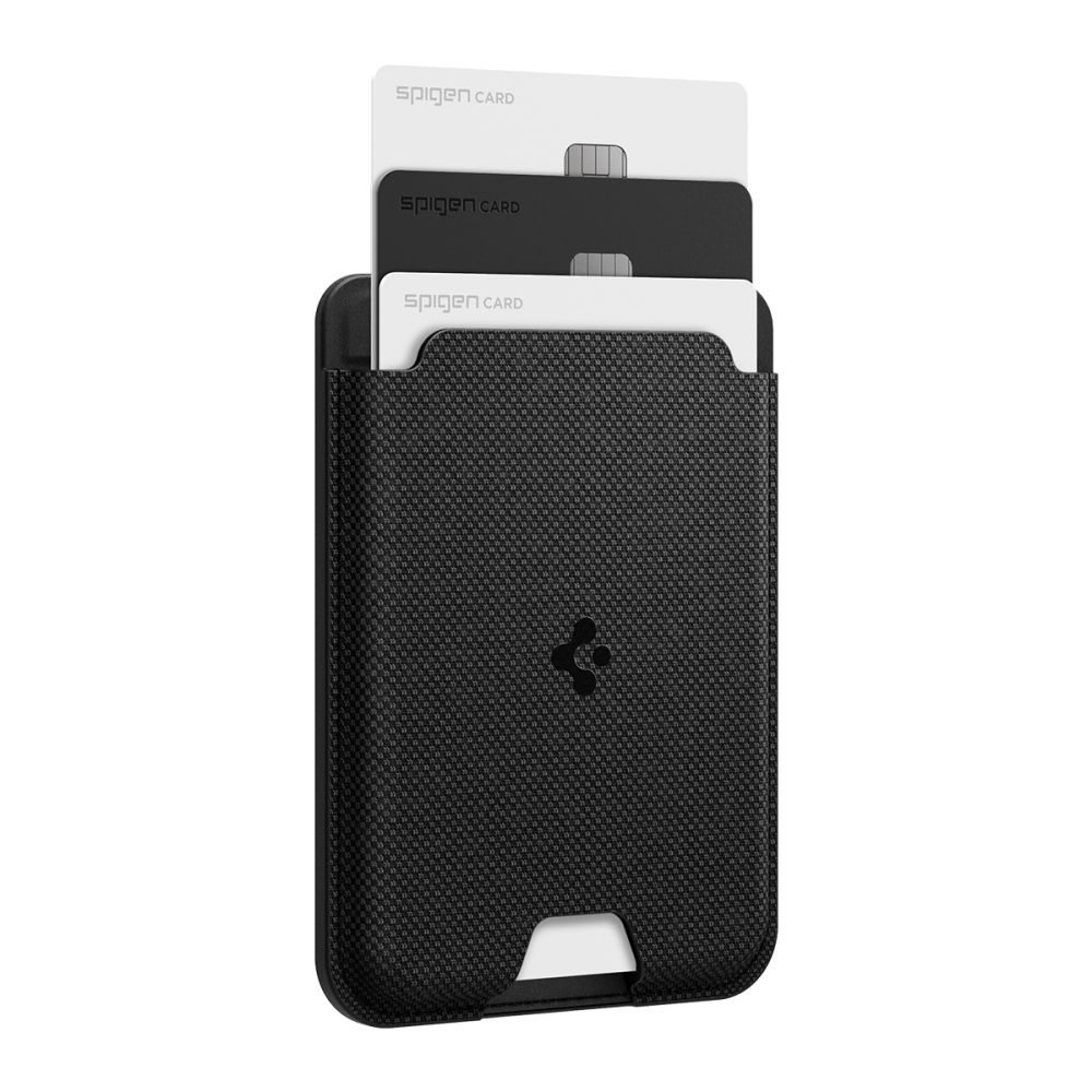 Magnetkinnitusega kaarditasku Urban Fit MagFit 3 kaardile must Qi2/MagSafe ühilduv Samsung Galaxy kaameratega sobiv Spigen - Pilt 3