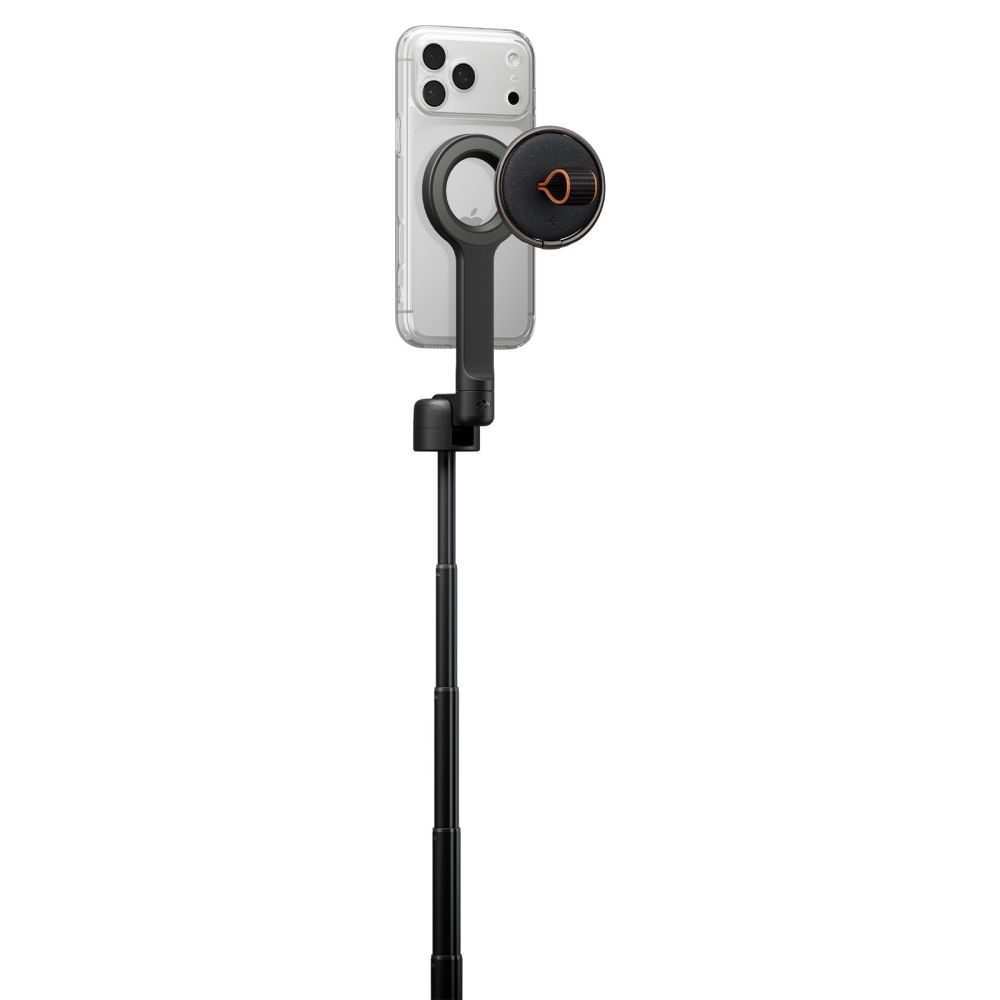Selfi-statiiv Selfie Stick Tripod MagFit kuni 1.66m must bluetooth MagSafe/Qi2 magnetkinnitusega S582W Spigen - Pilt 3