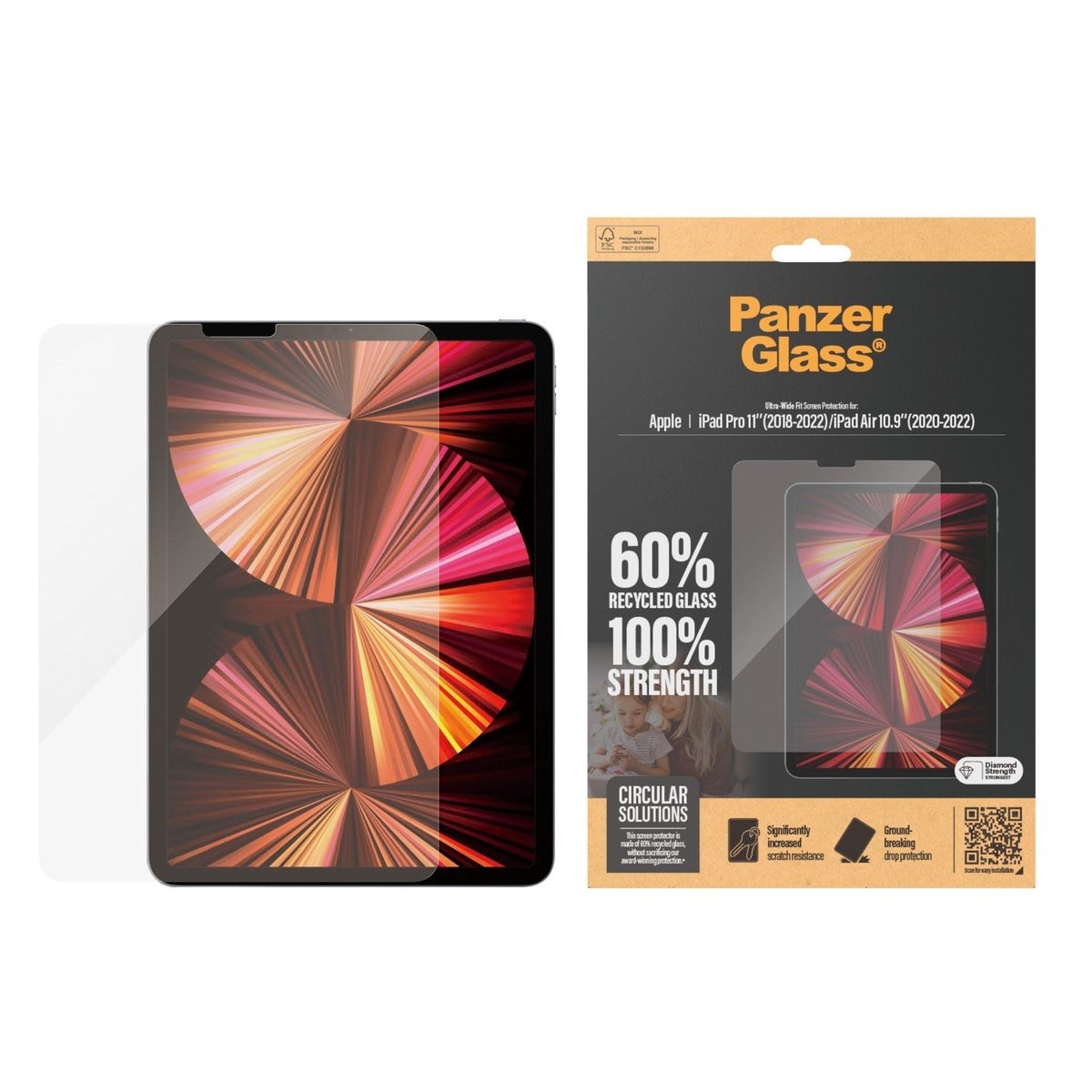 Apple iPad Pro 11" 2022/2021/2020/2018 / iPad Air 2022/2020 PanzerGlass