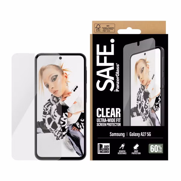 Galaxy A27 5G ekraani kaitseklaas SAFE. by PanzerGlass