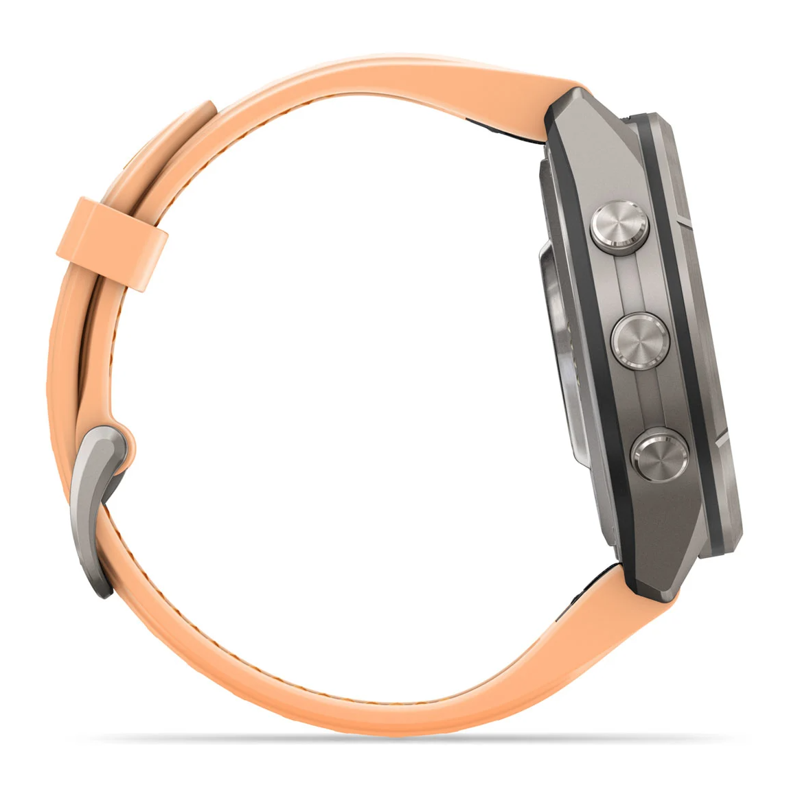 Garmin fenix 9 Pro inReach 43mm Titanium with Shell Pink Autumn Orange Silicone Band - Pilt 4