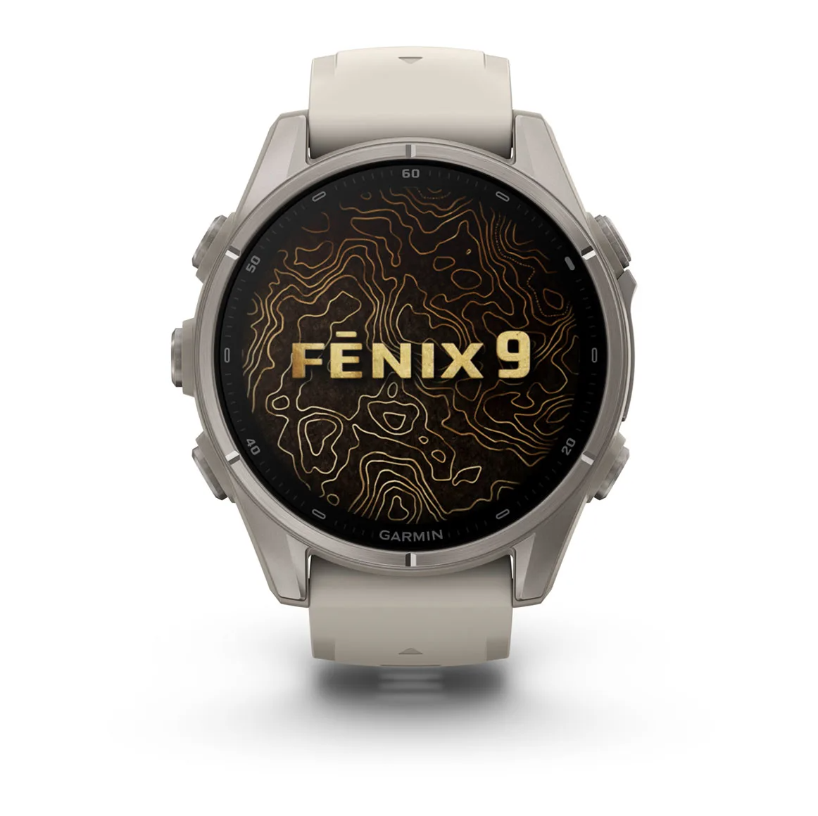 Garmin fenix 9 43mm Titanium with Fog Grey Silicone Band - Pilt 7