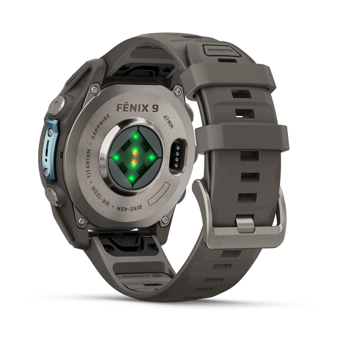 Garmin fenix 9 47mm Titanium with Pebble Grey Silicone Band - Pilt 3