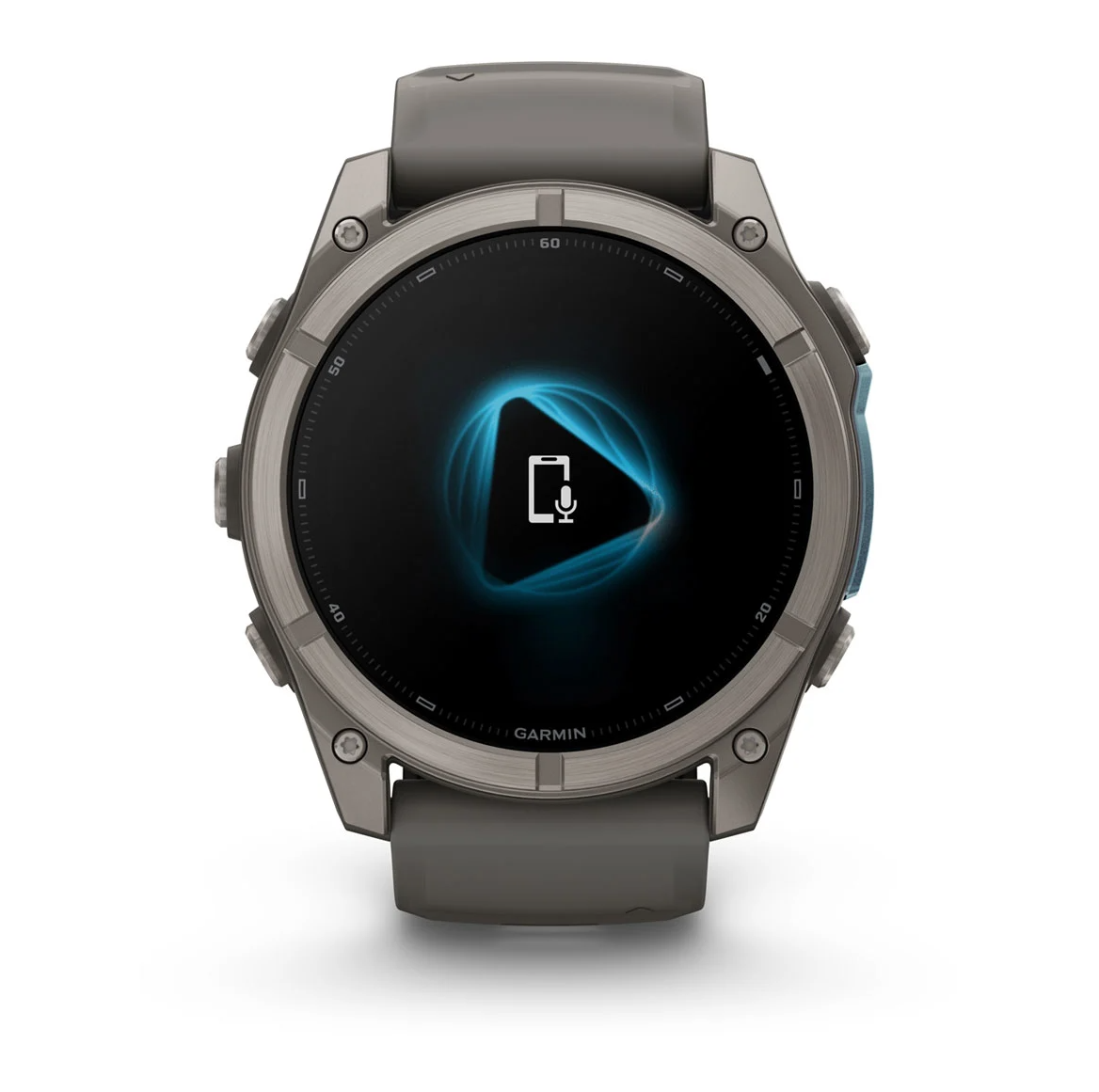 Garmin fenix 9 51mm Titanium with Pebble Grey Silicone Band - Pilt 6