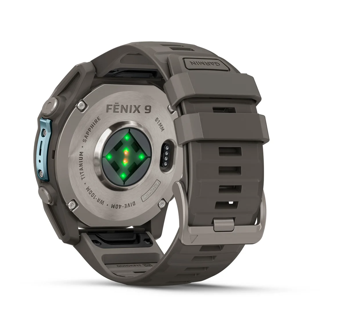 Garmin fenix 9 51mm Titanium with Pebble Grey Silicone Band - Pilt 3