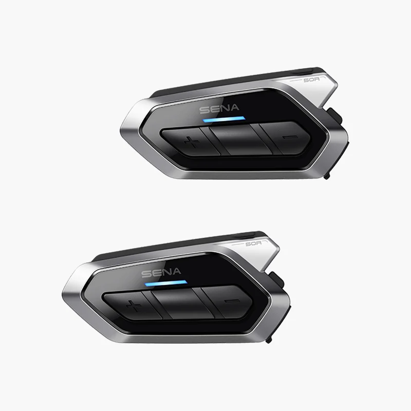 Sena 50R Low Profile Motorcycle Communication System with Sound By Harman Kardon Dual Pack