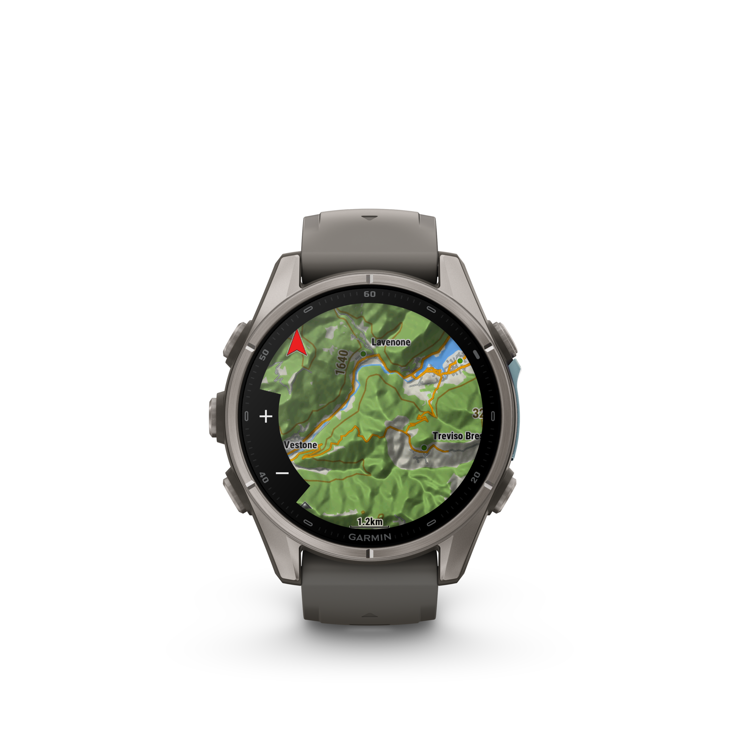 Garmin fenix 9 43mm Titanium with Pebble Grey Silicone Band - Pilt 11