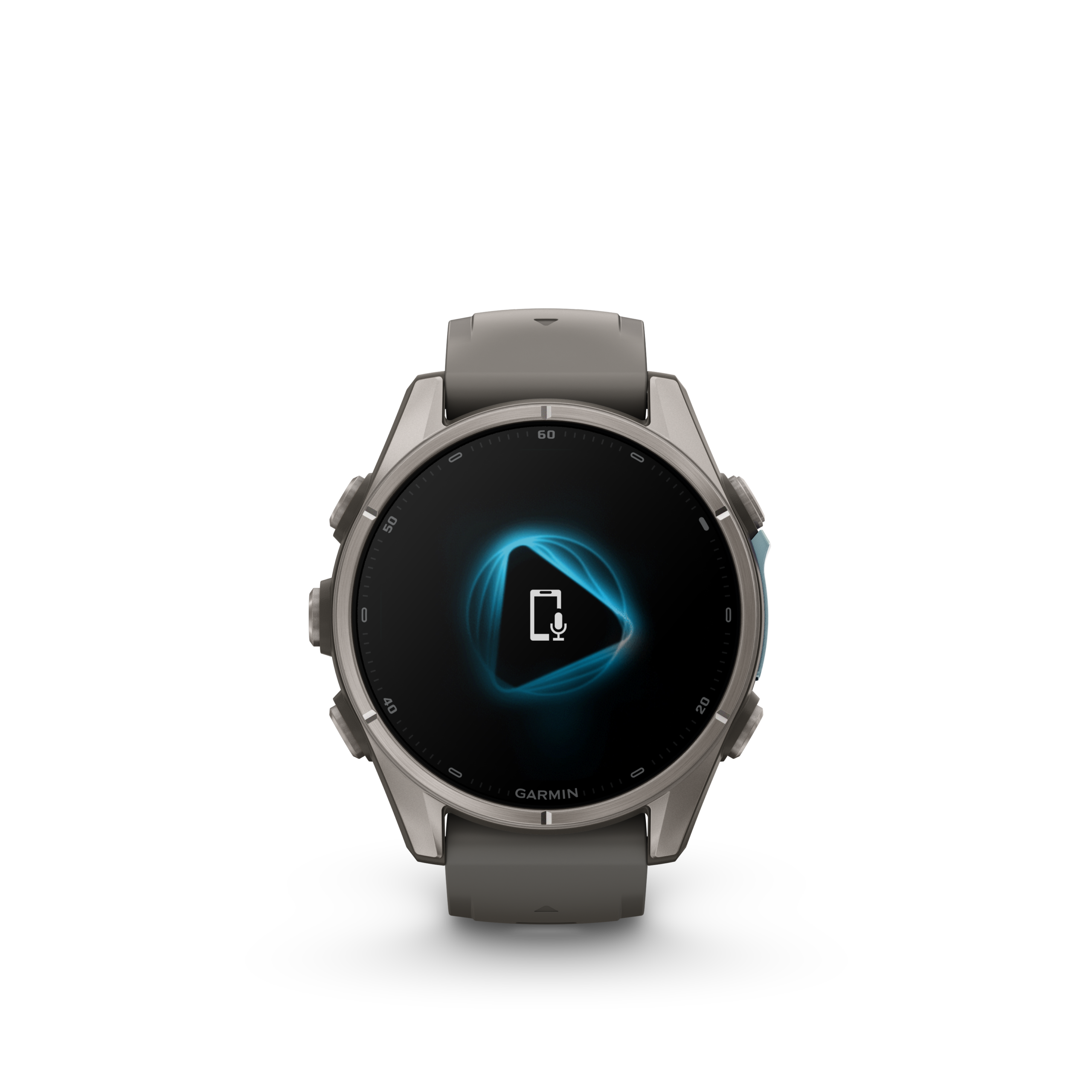 Garmin fenix 9 43mm Titanium with Pebble Grey Silicone Band - Pilt 10