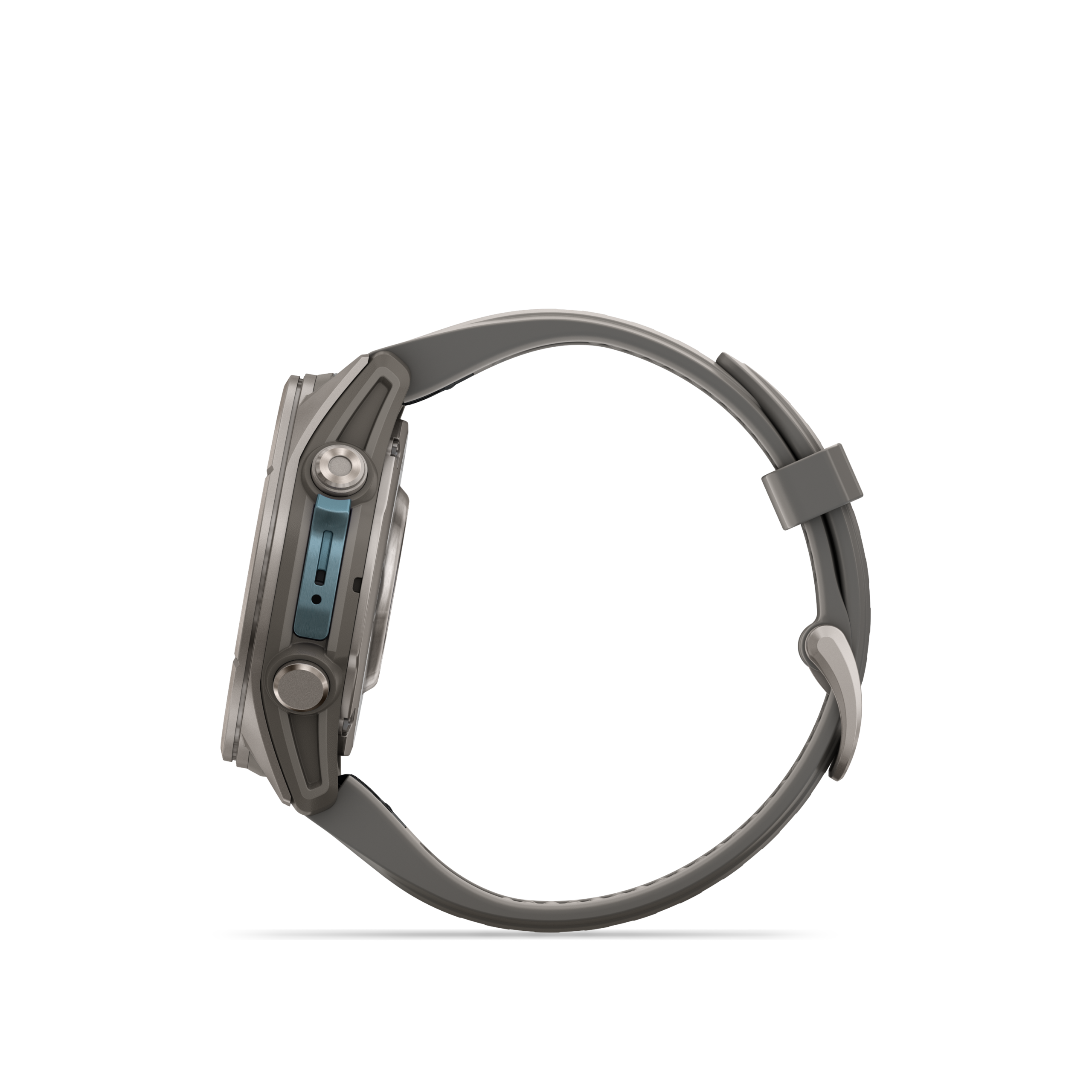 Garmin fenix 9 43mm Titanium with Pebble Grey Silicone Band - Pilt 3