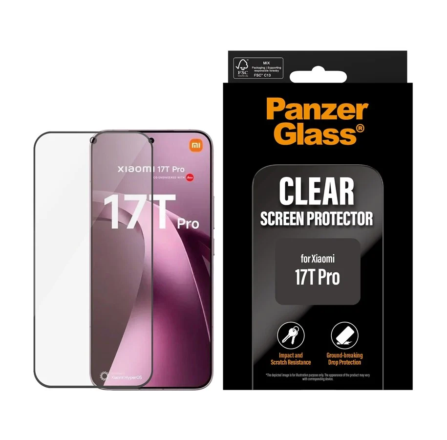 Kaitseklaas Xiaomi 17T Pro Ultra-Wide Fit PanzerGlass