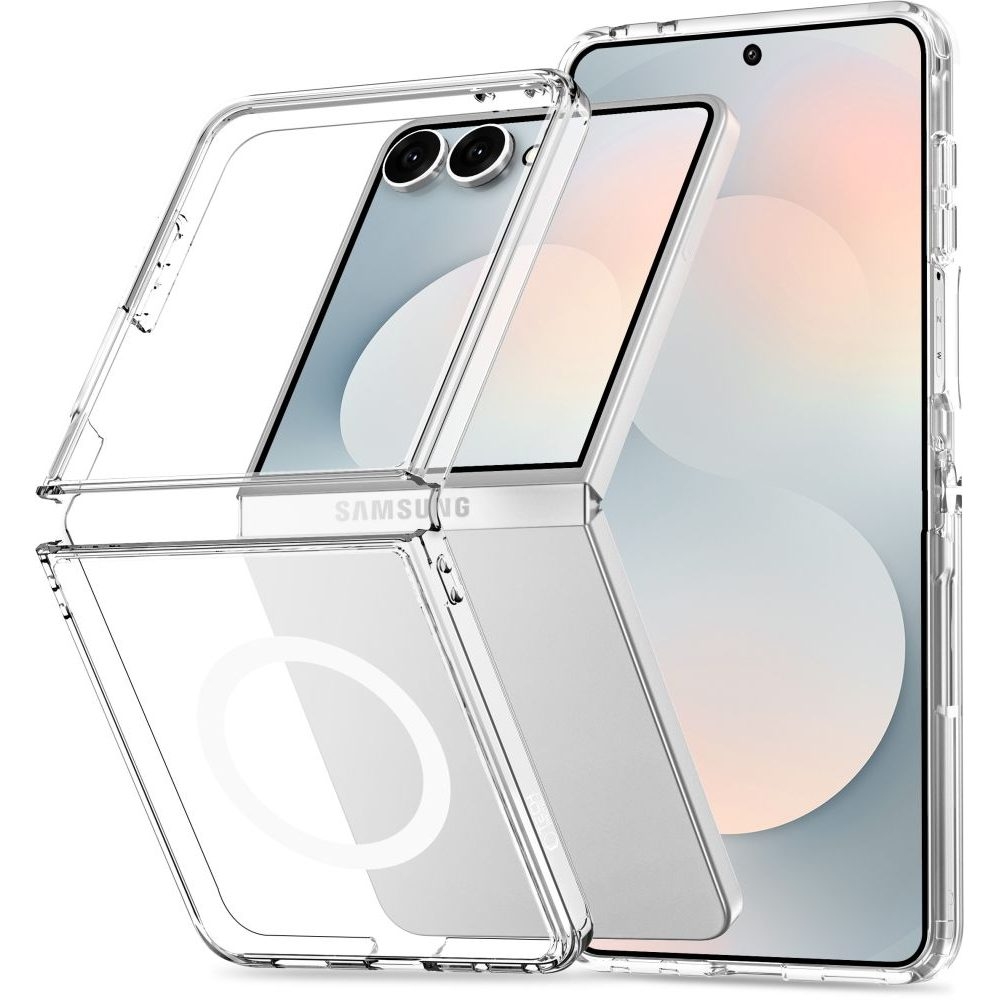 Ümbris FlexAir Hybrid MagSafe Samsung Galaxy Flip8 läbipaistev Qi2/MagSafe Ühilduv Tech-Protect