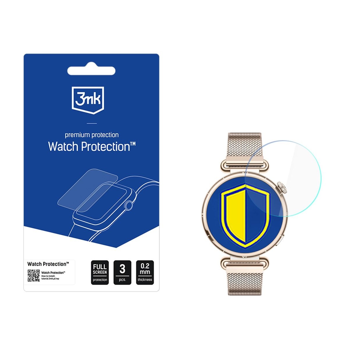 Kaitsekile FlexibleGlass Huawei Watch GT 7 41mm Komplektis 3tk 3mk