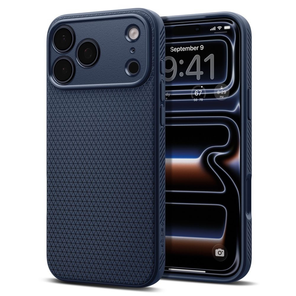 Ümbris Liquid Air Apple Phone 18 Pro / iPhone 17 Pro Tumesinine Spigen