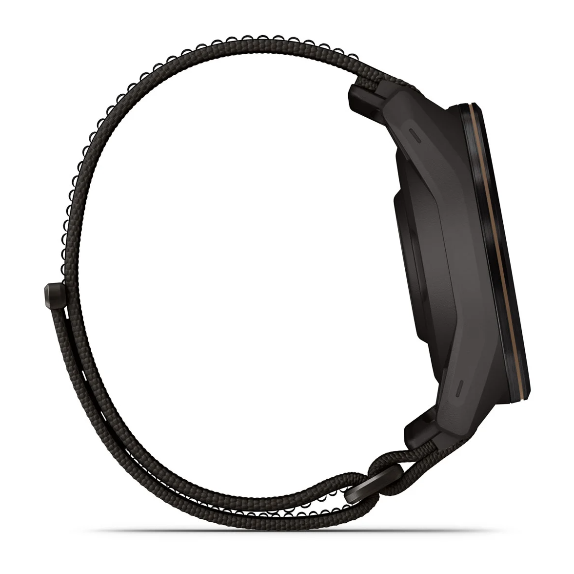 Garmin Approach S72 43mm Carbon Gray Heritage Bronze DLC Titanium Bezel with Pebble Gray ComfortFit Fabric Band - Pilt 5