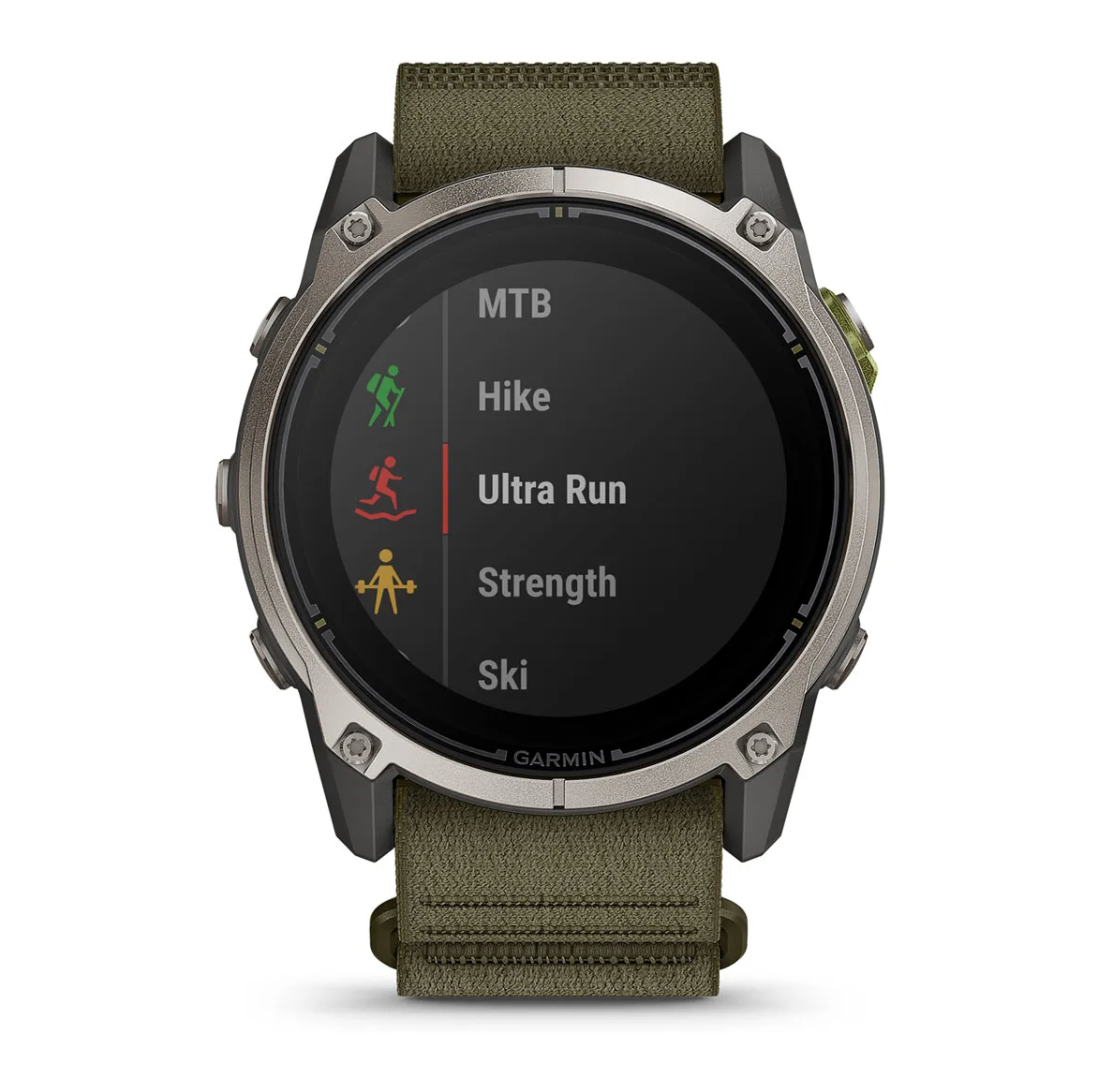 Garmin Enduro 4 Titanium Dark Olive ComfortFit Fabric Band - Pilt 2