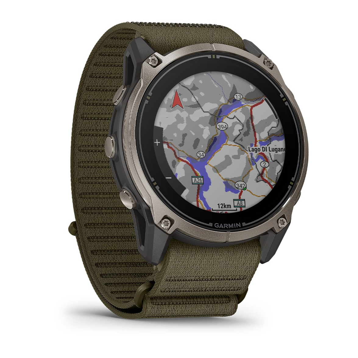 Garmin Enduro 4 Titanium Dark Olive ComfortFit Fabric Band - Pilt 3