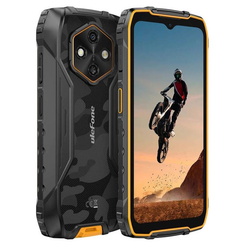 RugKing 4 Pro Mobile Phone, 8GB RAM, 256GB SSD, Orange