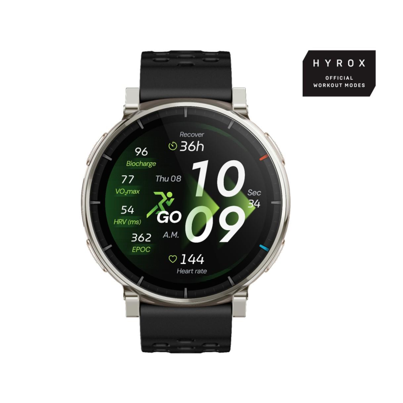 Amazfit Active 3 Smartwatch, Silver, 1.32 inches