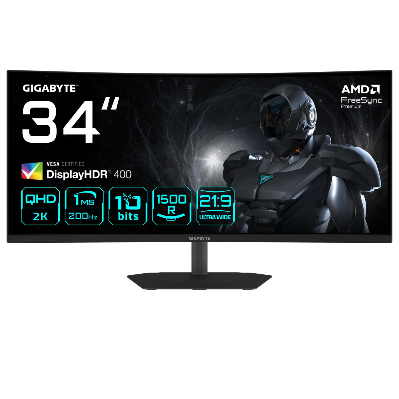 GIGABYTE 34" UltraWide Quad HD LED G34WQC2EK
